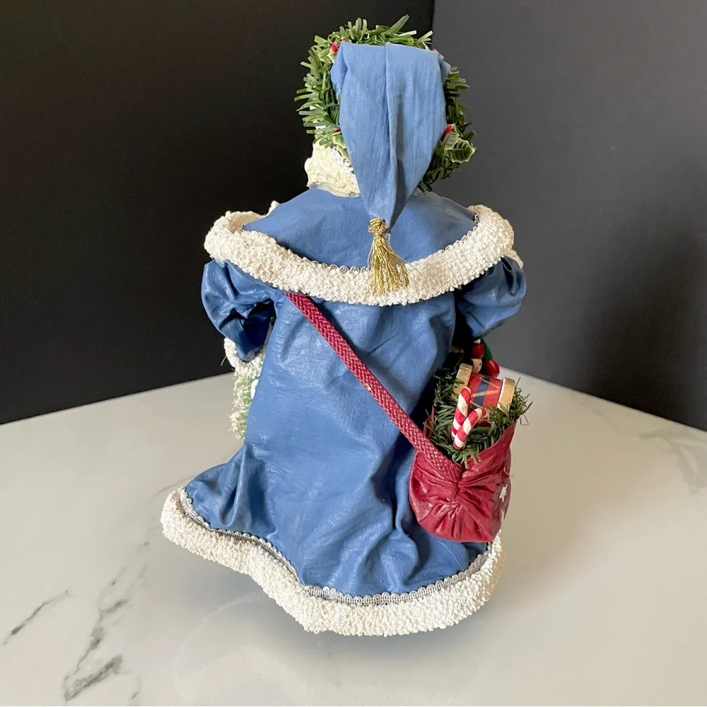 Santa in Blue Coat with Tree & Toys - Possible Dreams Clothtique